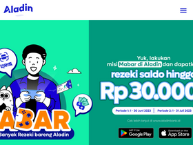 'aladinbank.id' screenshot