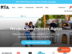 'rtaoutdoorliving.com' screenshot