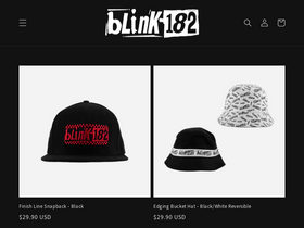 'blink182merch.com' screenshot