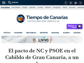 'tiempodecanarias.com' screenshot