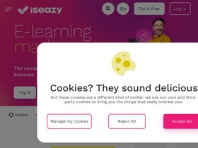 'iseazy.com' screenshot