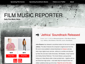 'filmmusicreporter.com' screenshot
