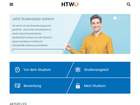 'htw-dresden.de' screenshot