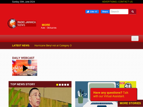 'radiojamaicanewsonline.com' screenshot