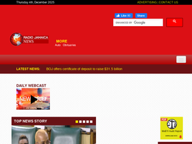 'radiojamaicanewsonline.com' screenshot