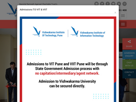 'viit.ac.in' screenshot