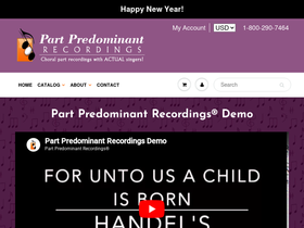 partpredominant.com homepage screenshot