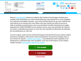 'isae.fr' screenshot