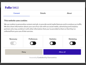'folio-familie.de' screenshot