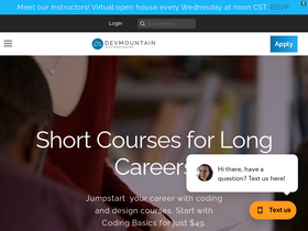 'devmountain.com' screenshot