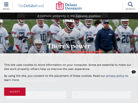 'desales.edu' screenshot