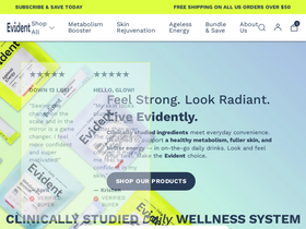 evidentwellness.co homepage screenshot