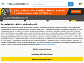 'topalkatreszek.hu' screenshot