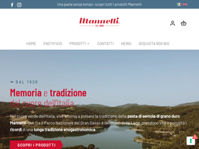 mannetti.it homepage screenshot