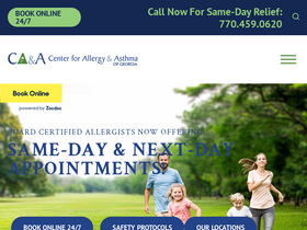 'caageorgia.com' screenshot