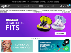 'logitechstore.com.br' screenshot