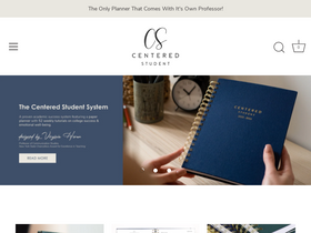 thecenteredstudentplanner.com homepage screenshot