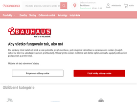 'bauhaus.sk' screenshot