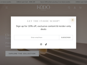 kodolondon.com homepage screenshot