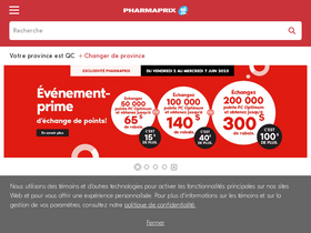 'pharmaprix.ca' screenshot