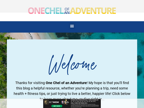 'onechelofanadventure.com' screenshot