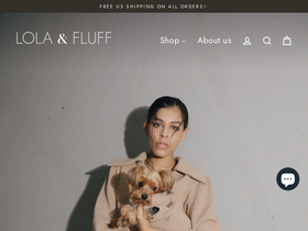 lolaandfluff.com homepage screenshot