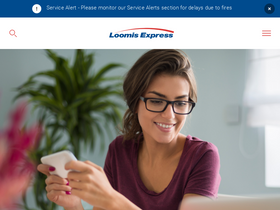 'loomisexpress.com' screenshot