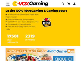 'voxgaming.fr' screenshot