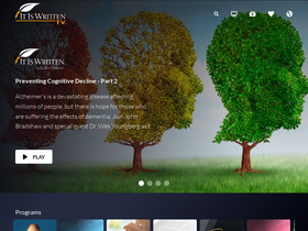 'itiswritten.tv' screenshot