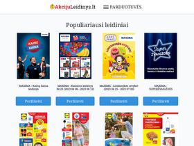 'akcijuleidinys.lt' screenshot