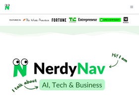 'nerdynav.com' screenshot