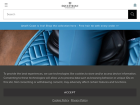 'equestrianstockholm.com' screenshot