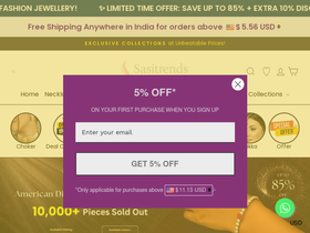Sasitrends website screenshot