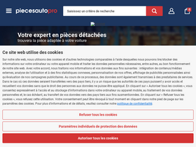 'piecesautopro.be' screenshot