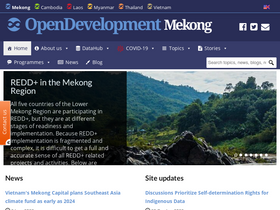 'opendevelopmentmekong.net' screenshot