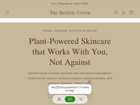 theholisticcoven.com homepage screenshot