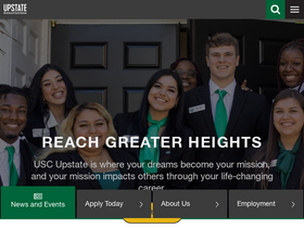 'uscupstate.edu' screenshot