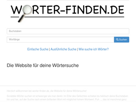 'worter-finden.de' screenshot