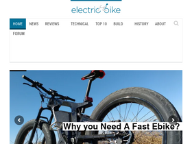 'electricbike.com' screenshot