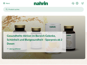 'nahrin.ch' screenshot