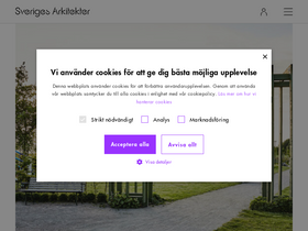 'arkitekt.se' screenshot