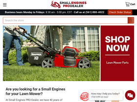 'smallenginesprodealer.com' screenshot