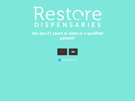 'restoredispensaries.com' screenshot