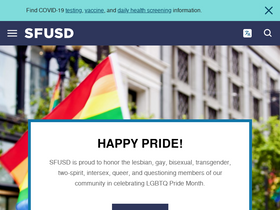 'sfusd.edu' screenshot