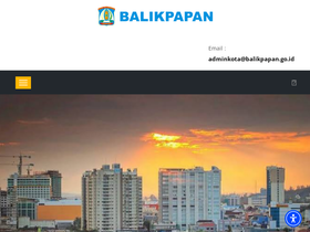 'balikpapan.go.id' screenshot