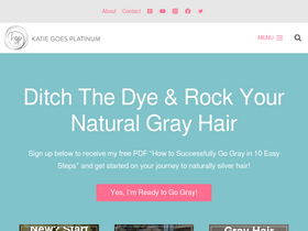 'katiegoesplatinum.com' screenshot