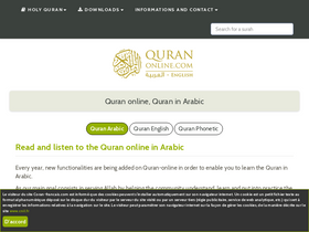 'quran-online.com' screenshot