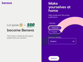 'beneva.ca' screenshot