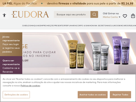 'eudora.com.br' screenshot