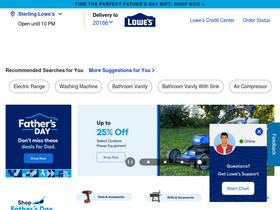 'lowes.com' screenshot